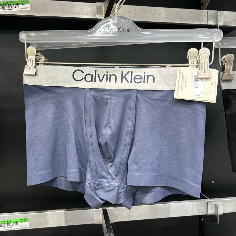 Calvin Klein Microfiber low rise  Trunk - ocean blue new